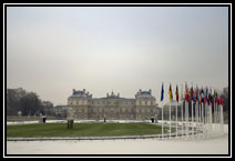 Neige sur le Palais du Luxembourg